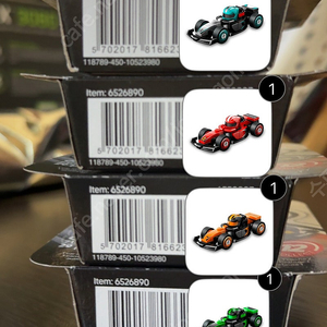 레고71049 F1 레이스카 2번,3번,4번,9번 미개봉 일괄 판매