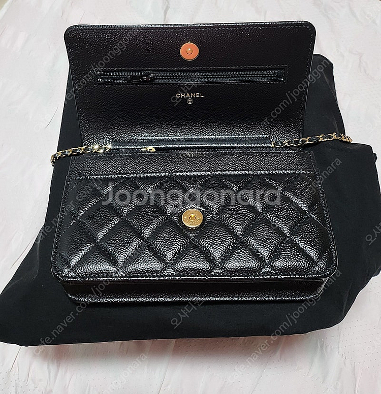 (정가이하, 정품)샤넬 캐비어 블랙 샴골 woc 판매합니다.(미스코코)--3