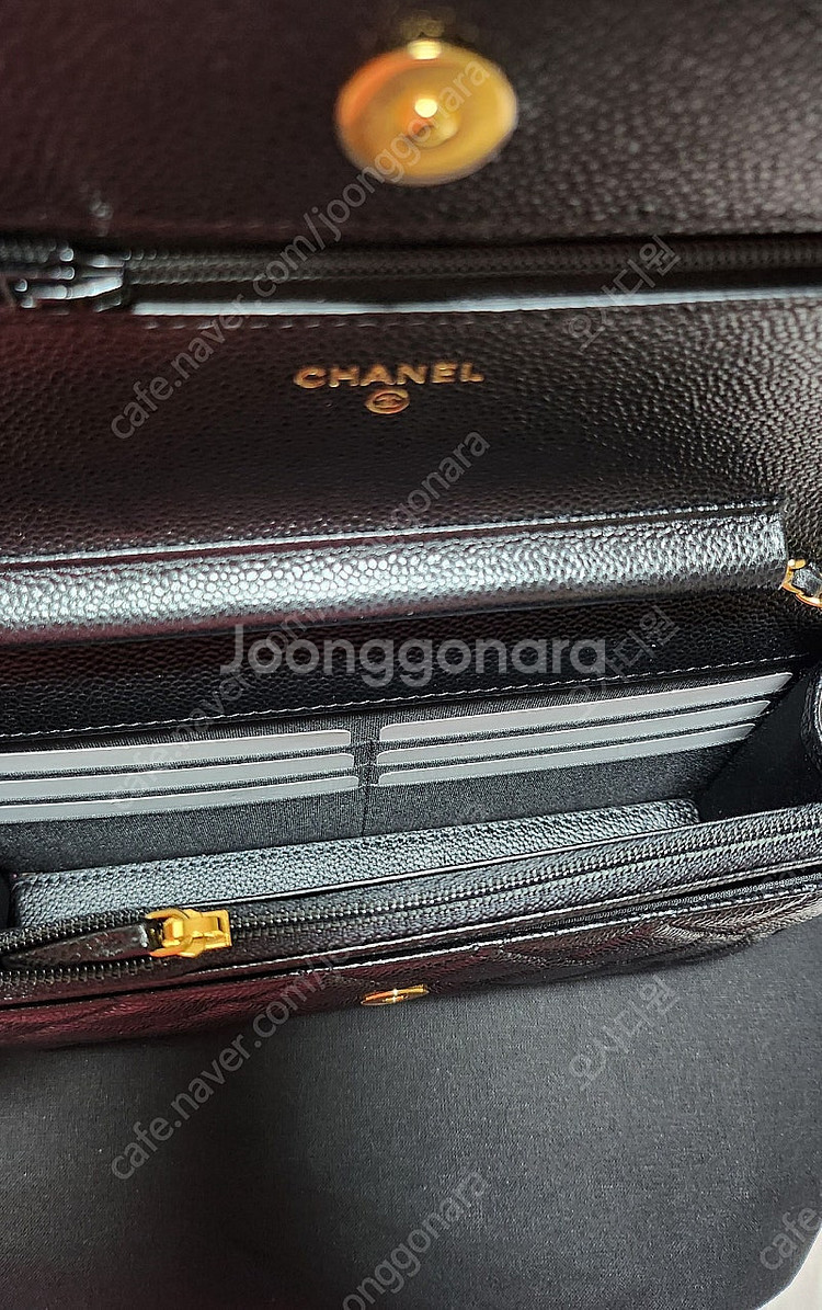 (정가이하, 정품)샤넬 캐비어 블랙 샴골 woc 판매합니다.(미스코코)--4