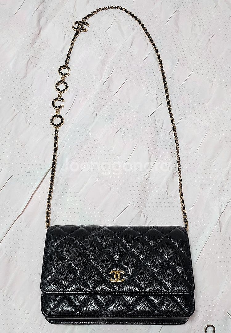 (정가이하, 정품)샤넬 캐비어 블랙 샴골 woc 판매합니다.(미스코코)--7