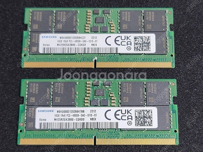 노트북용 삼성 DDR5-4800 16GB x 2장--0