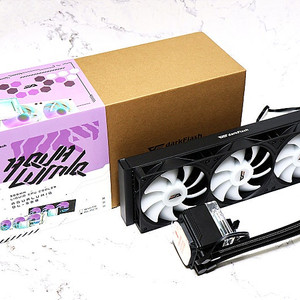 신제품 다크플래쉬 darkFlash 아쿠아루믹 DL-360 ARGB 3열 CPU 수랭 쿨러 블랙색상