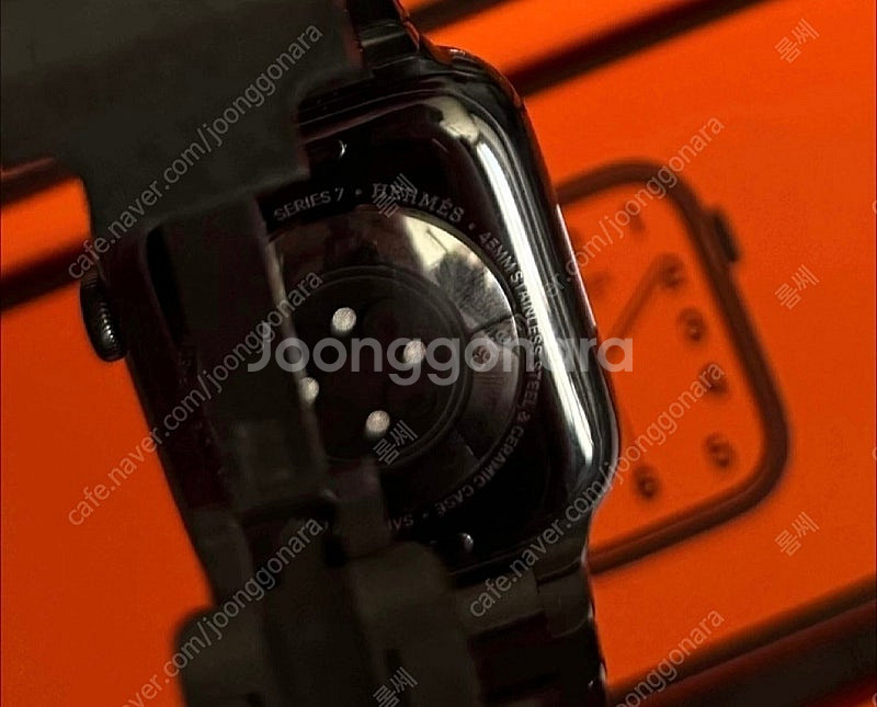 애플워치7 에르메스 누아르 45mm 스테인리스--4