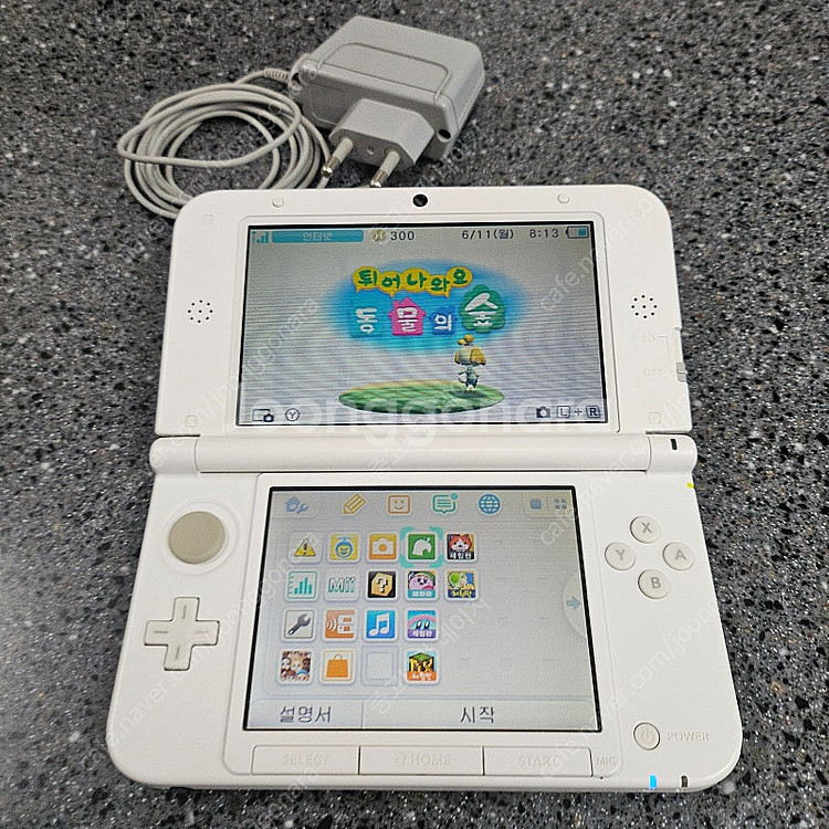 닌텐도 3DS XL 동물의숲 에디션 볶다수--2