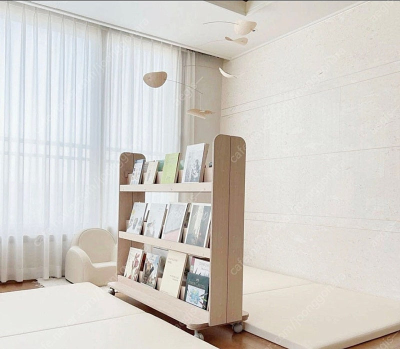 란가구 멀티전면책장 2세트 - 우드 이미지