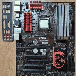 인텔 i7 4790 H87 메인보드 커세어 DDR3 8gb x4