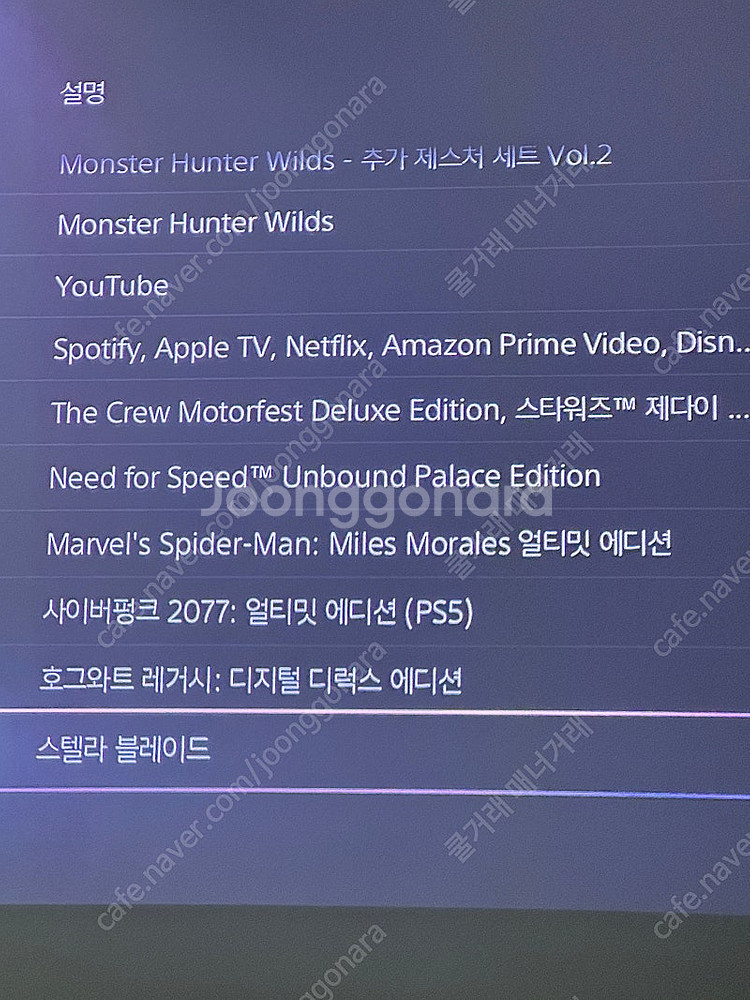 PS 디지털 게임 계정 팝니다(몬헌와일즈/스텔라블래이드...--2