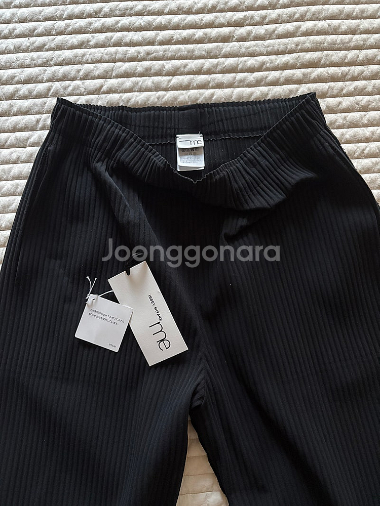 미 플리츠플리즈 바지--0