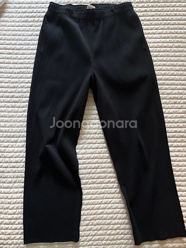 미 플리츠플리즈 바지--1