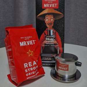 [새상품 택포] 미스터비엣 리얼스트롱 원두&커피핀 세트