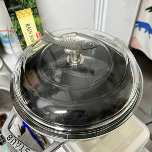 스타우브 더블핸들 팬 + 뚜껑 + 물고기 손잡이