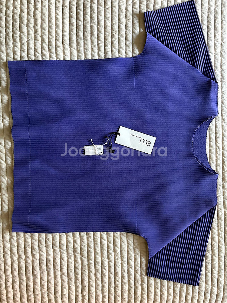 미 플리츠플리즈 반팔티--0