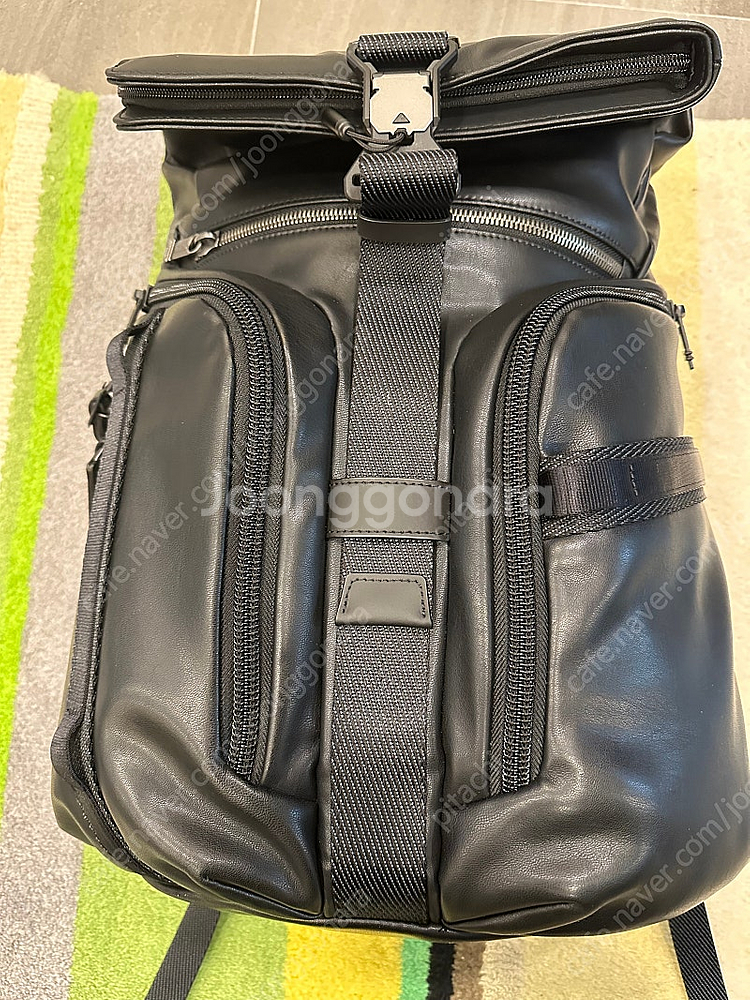 투미 로지스틱스 레더 가죽 백팩--1