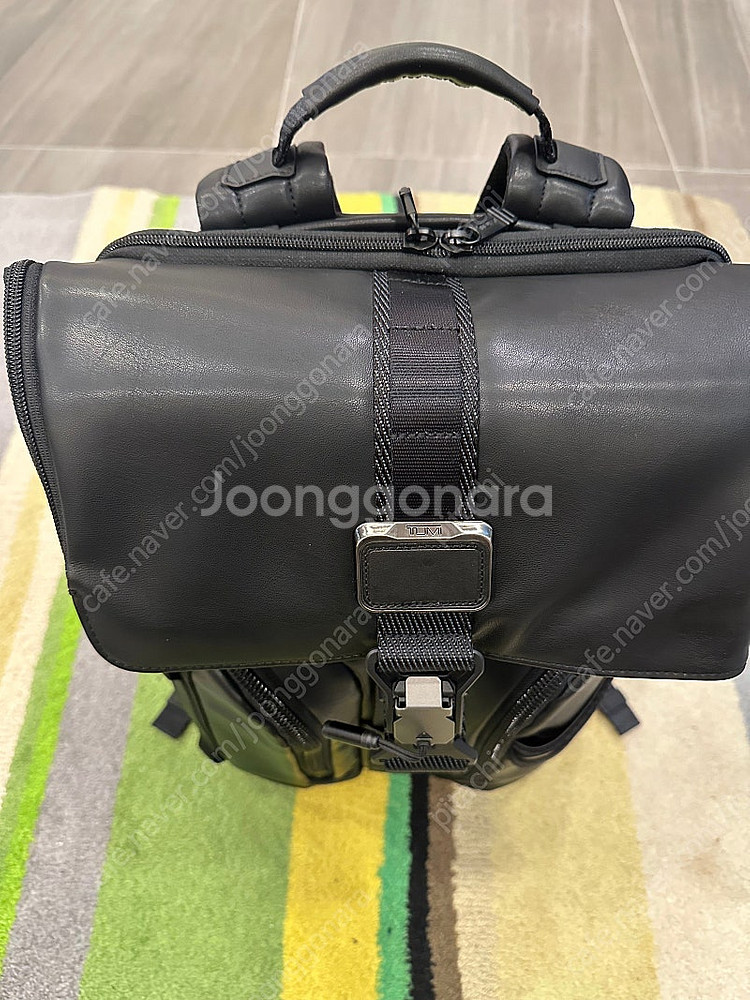 투미 로지스틱스 레더 가죽 백팩--2