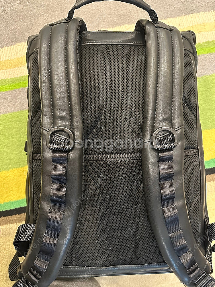 투미 로지스틱스 레더 가죽 백팩--3