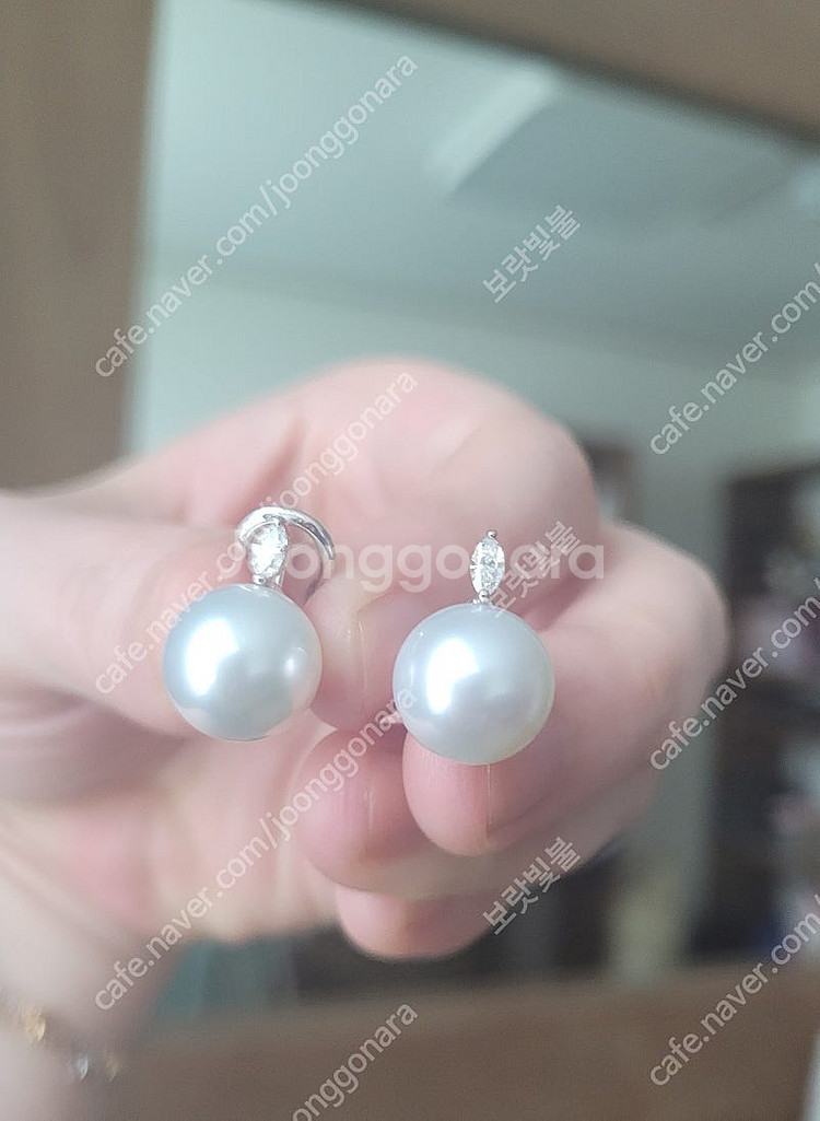 최상급 남양진주 1.2cm귀걸이 진주귀걸이--0