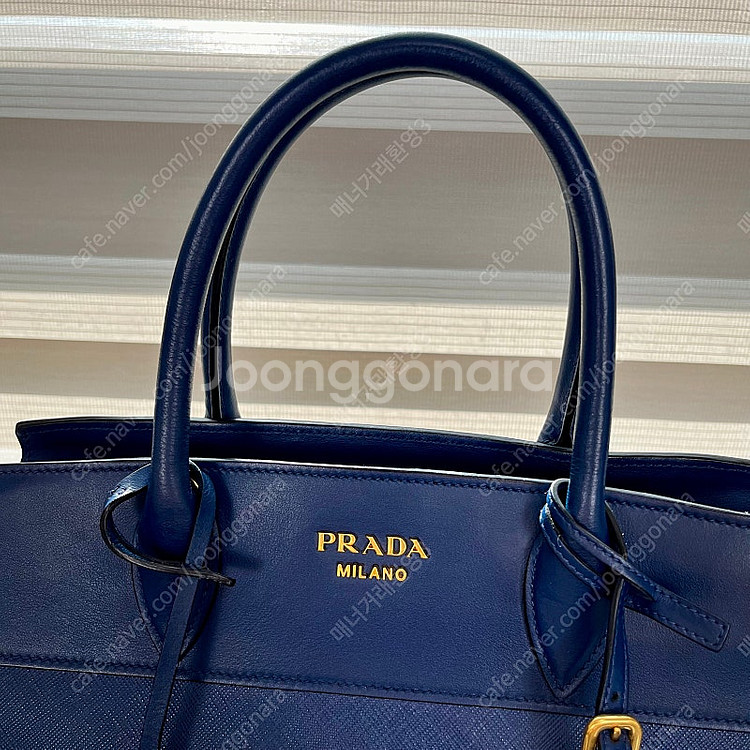 프라다 에스플러네이드 토트 숄더백 블루 여성가방--4