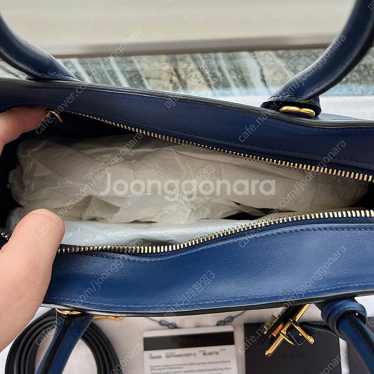 프라다 에스플러네이드 토트 숄더백 블루 여성가방--7