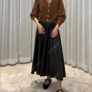 R2W 알파카 부클 가디건 라이트그레이