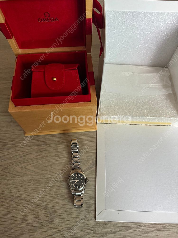 OMEGA 오메가 씨마스터 아쿠아테라 구구형 청판 쿼츠...--0