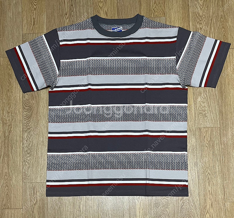 [XL] 리얼맥코이 24SS 스트라이프 반팔티 2종 새...--2
