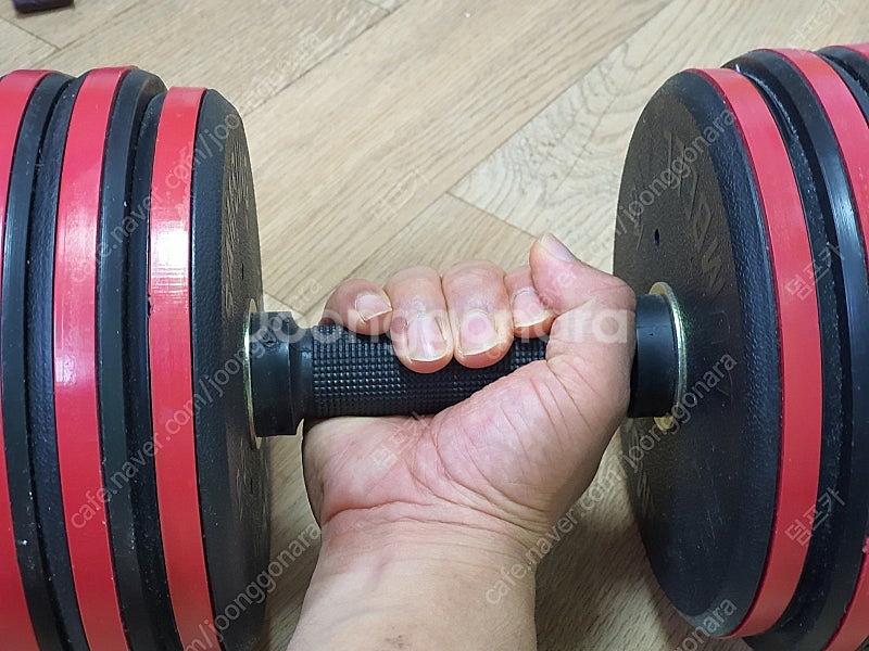 국산고무아령(고무냄세없는 아령)40kg 1개 판매합니다--2