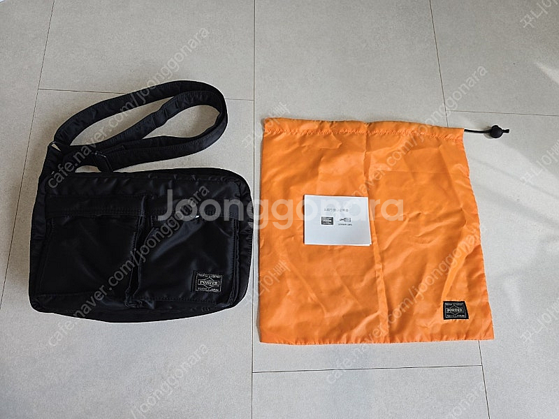 포터 탱커 숄더백 스몰 블랙 S급 판매합니다.--0