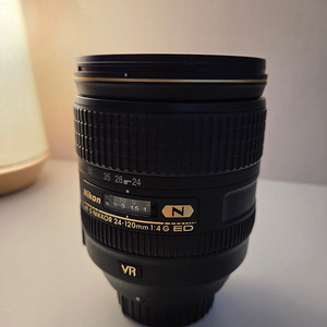 니콘 AF-S 24-120 F4G 렌즈, FTZII 마운트, ZF GR-1 익스텐션그립 판매합니다.