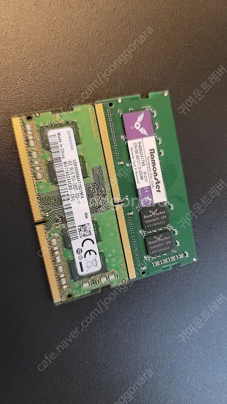 노트북 램 DDR4 4기가,8기가--2