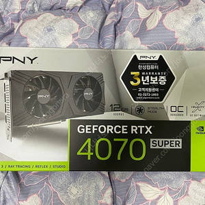 PNY GeForce RTX 4070 SUPER 그래픽 카드