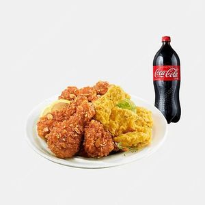 BHC 후라이드반 양념반 + 콜라 1.25L 쿠폰