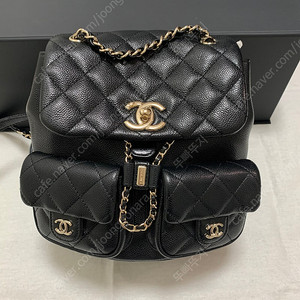 샤넬 듀마 백팩 미듐 미디움 캐비어 블랙
