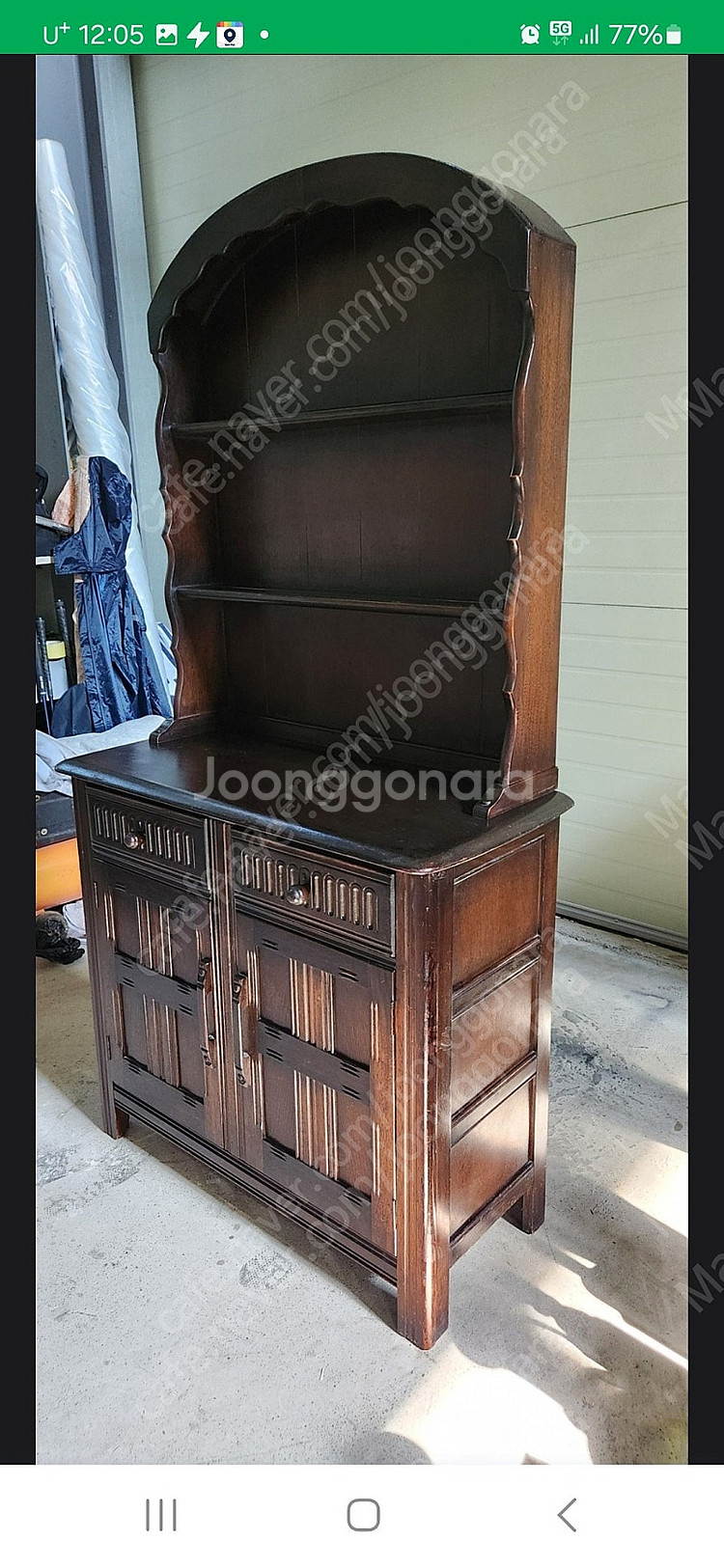 영국 앤틱가구 라운드 오픈 드레서 오픈장--1