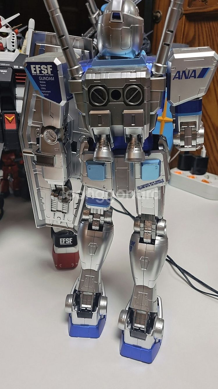 메가급 RX-78-2 ANA 건담 실버코팅도색--2