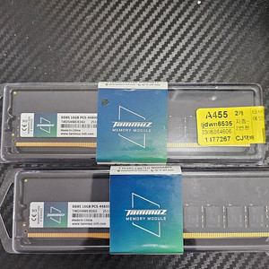 타무즈 DDR5 44800 16GB x 2개팝니다.