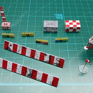 1:400 스케일 공항디오라마 "공항 소품" 6종 1set