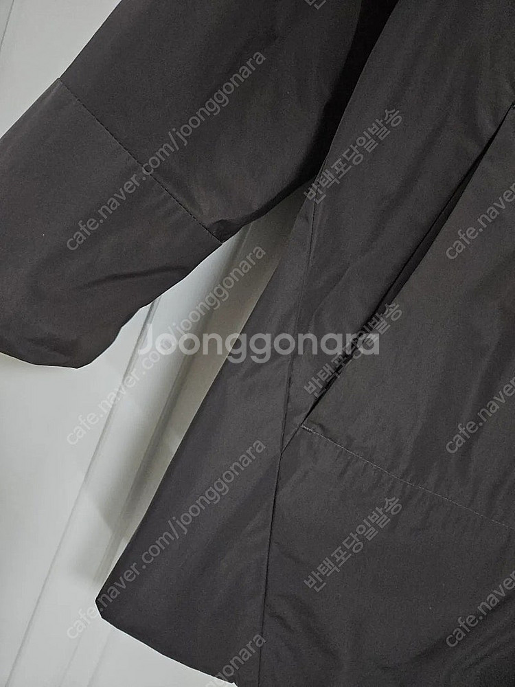 반값포함 쁘렝땅 프라다원단 반코트 자켓 히든단추 트렌치--4