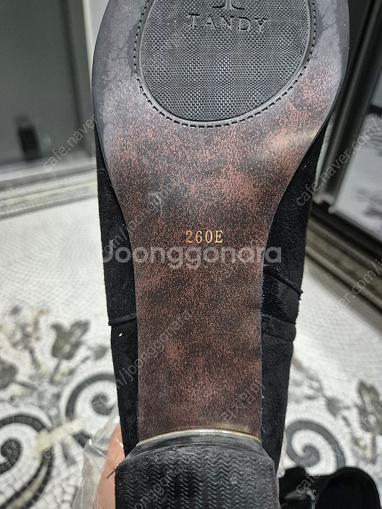 탠디 앵클부츠 스웨이드 가죽 부츠 255~260--5