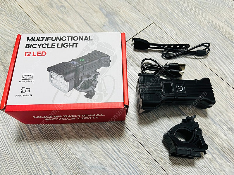 C타입 12구 자전거라이트(잔량확인가능) 이미지