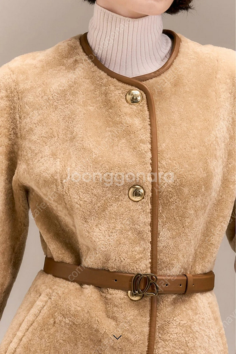 오브제 무스탕 새상품 절반가로 에눌--2