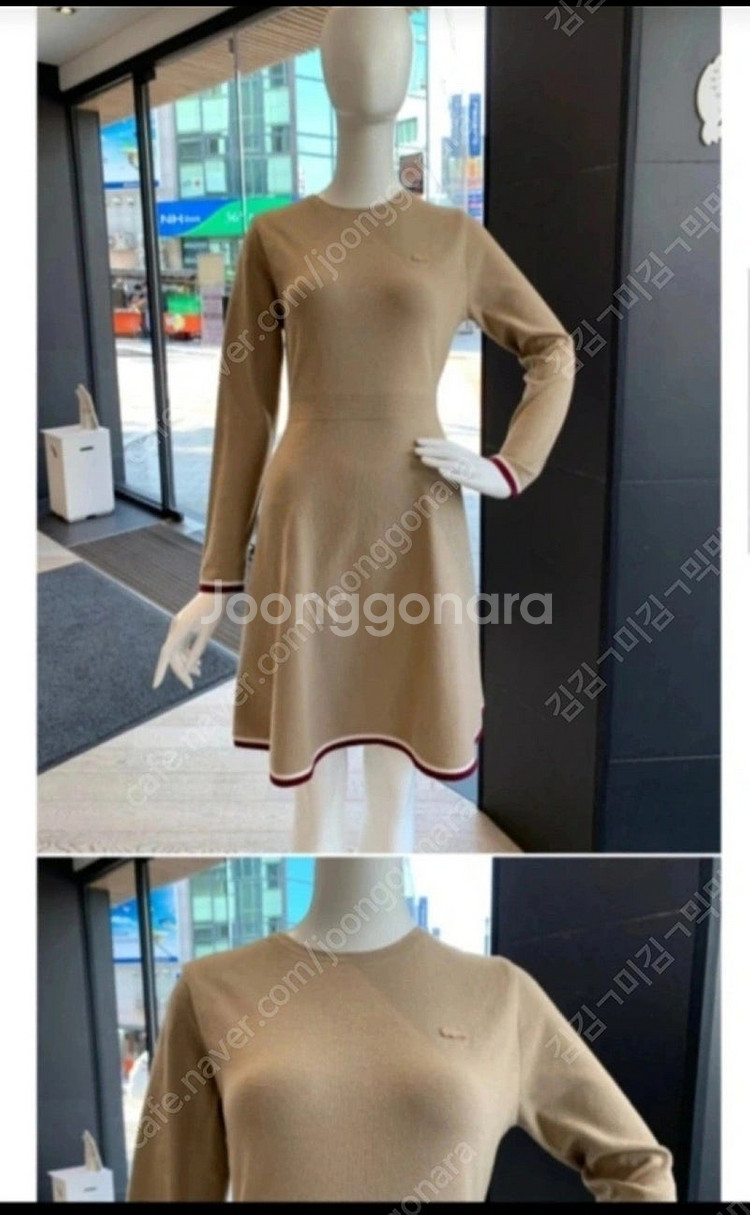 라코스테 원피스 한번착용 ss급 69000에판매--0
