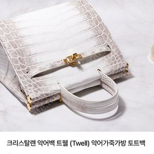크리스탈렉 악어백 토트백