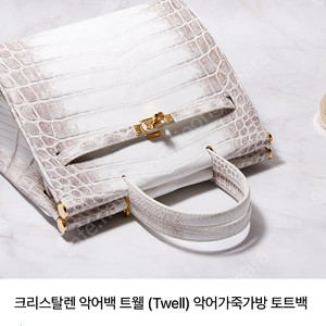 크리스탈렉 악어백 토트백