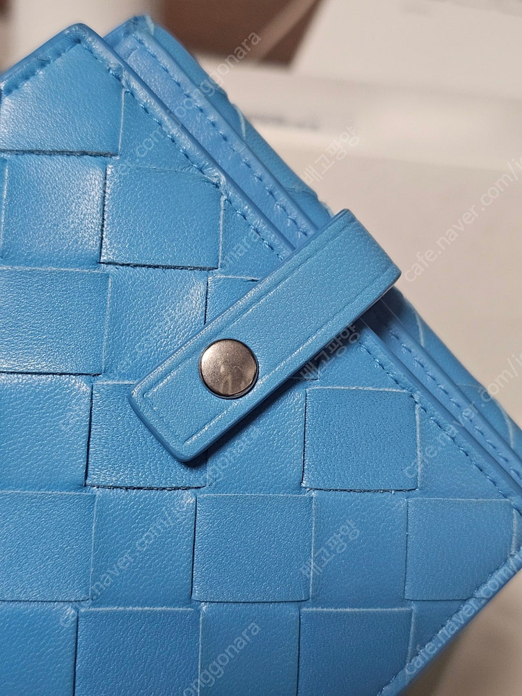 보테가 베네타 여성 반지갑 카드지갑 동전 지갑 블루 이미지