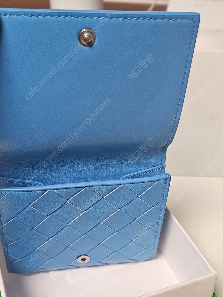 보테가 베네타 여성 반지갑 카드지갑 동전 지갑 블루 이미지