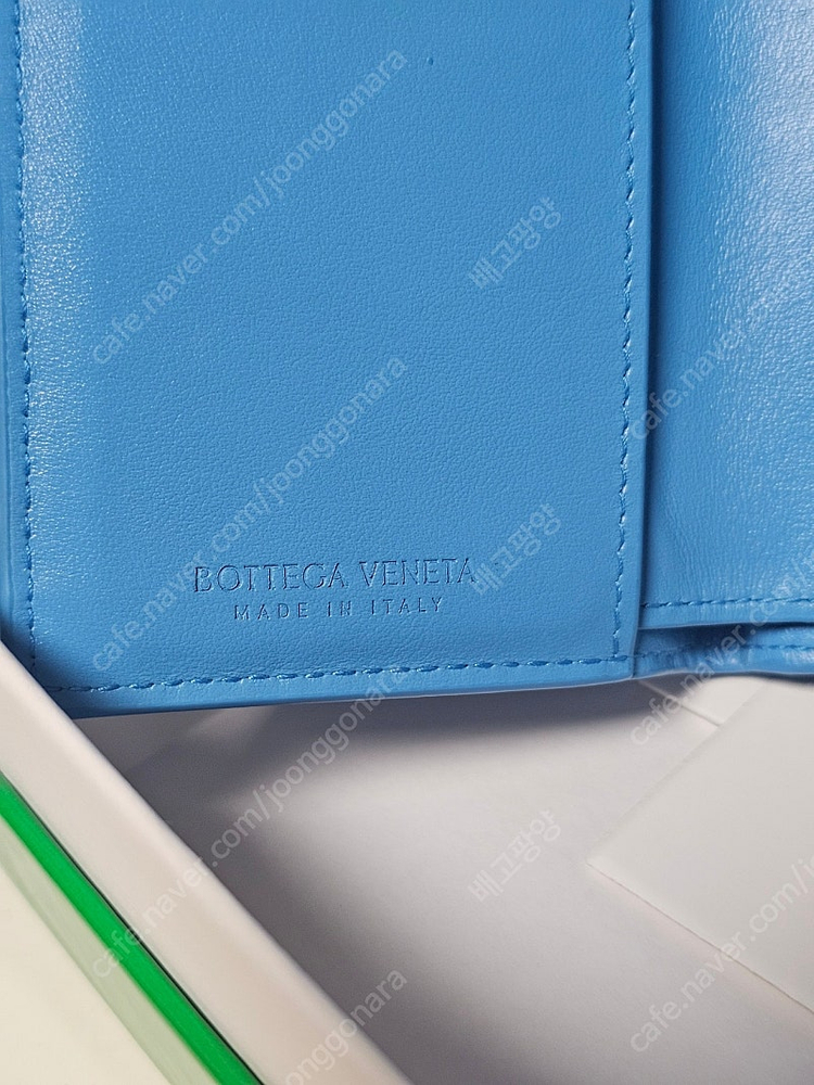 보테가 베네타 여성 반지갑 카드지갑 동전 지갑 블루 이미지