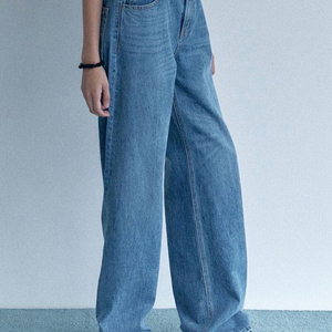 로클 로우클래식 organic wide jeans s사이즈 새상품
