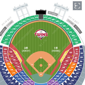 9월 14일 (일) 기아 vs 엘지 3루 레드 통로4연석