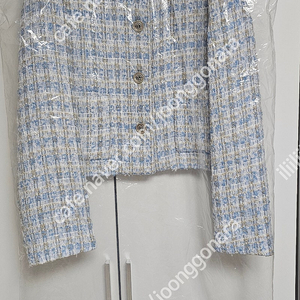 라인어디션 트위드자켓 블루 55새상품