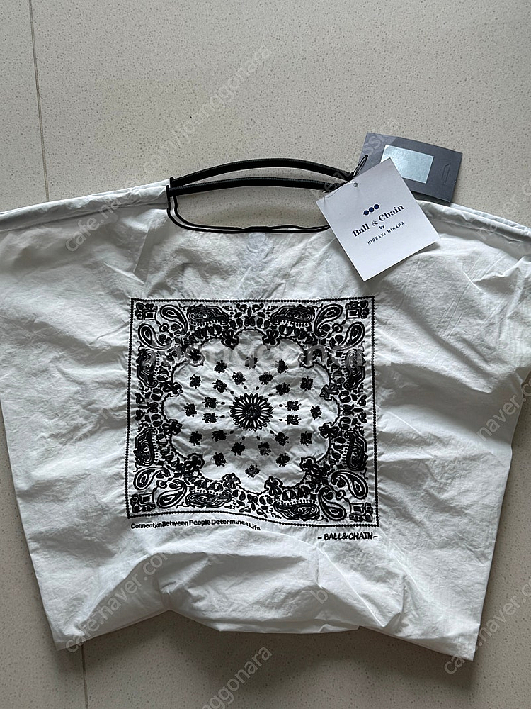 볼앤체인 반다나 토트 새제품--1